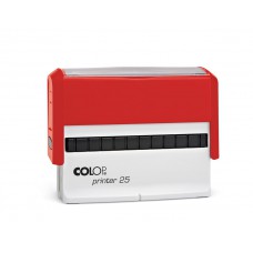 COLOP Printer 25 piros önfestékező szövegbélyegző - 4 sor