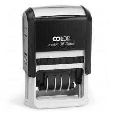 COLOP Printer 35 Dátum fekete önfestékező dátumbélyegző tetszőleges szöveggel