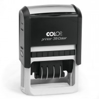 COLOP Printer 38 Dátum fekete önfestékező dátumbélyegző tetszőleges szöveggel