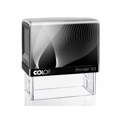 COLOP Printer IQ 50 fekete önfestékező szövegbélyegző - 8 sor