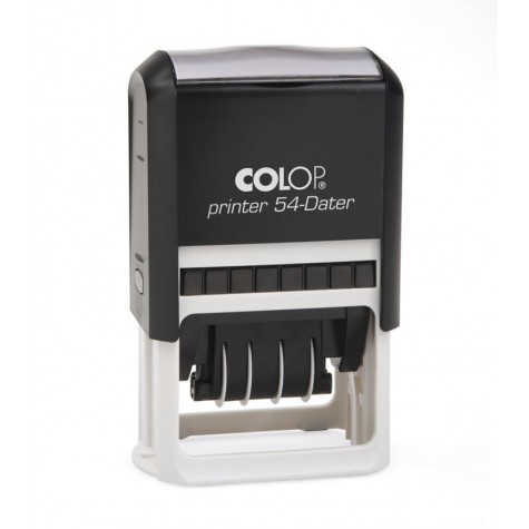 COLOP Printer 54 Dátum fekete önfestékező dátumbélyegző tetszőleges szöveggel