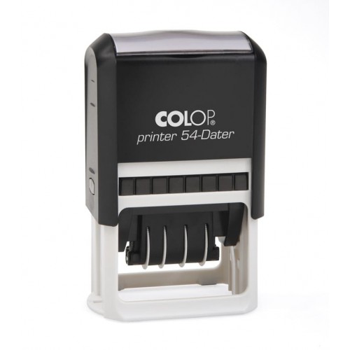 COLOP Printer 54 Dátum fekete önfestékező dátumbélyegző tetszőleges szöveggel