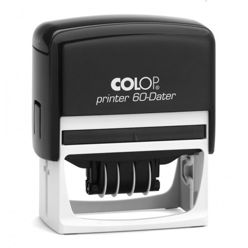 COLOP Printer 60 Dátum K fekete önfestékező dátumbélyegző tetszőleges szöveggel