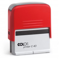COLOP Printer C 40 piros önfestékező szövegbélyegző - 6 sor
