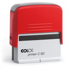 COLOP Printer C 50 piros önfestékező szövegbélyegző - 8 sor