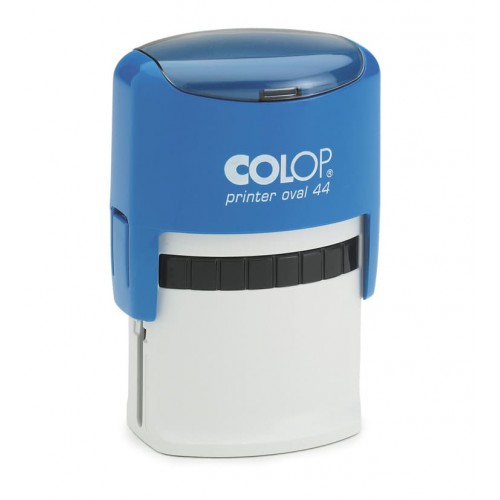 COLOP Printer Ovál 44 kék önfestékező szövegbélyegző