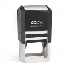 COLOP Printer Q 43 fekete önfestékező szövegbélyegző - 12 sor