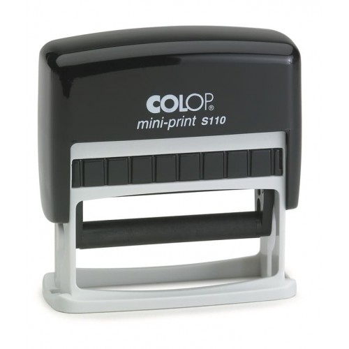 COLOP S 110 fekete önfestékező szövegbélyegző - 2 sor