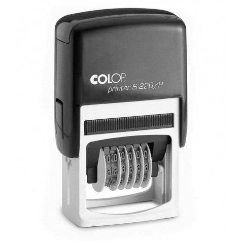 COLOP Printer S 226/P fekete önfestékező számbélyegző tetszőleges szöveggel